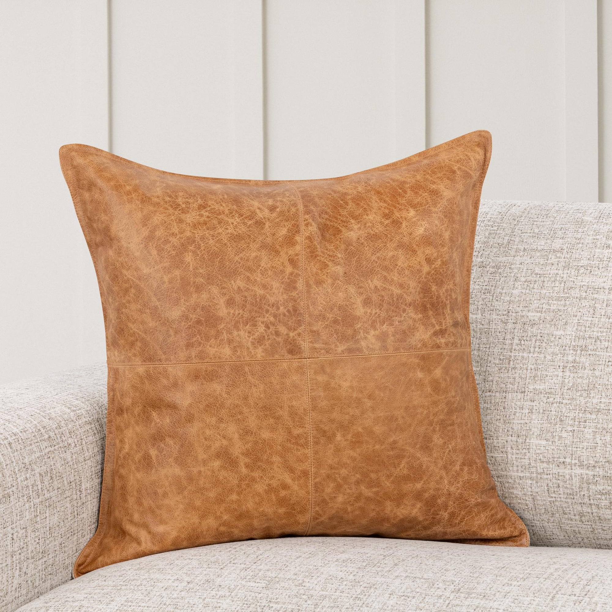 SLD Dumont Leather Pillow | Chestnut