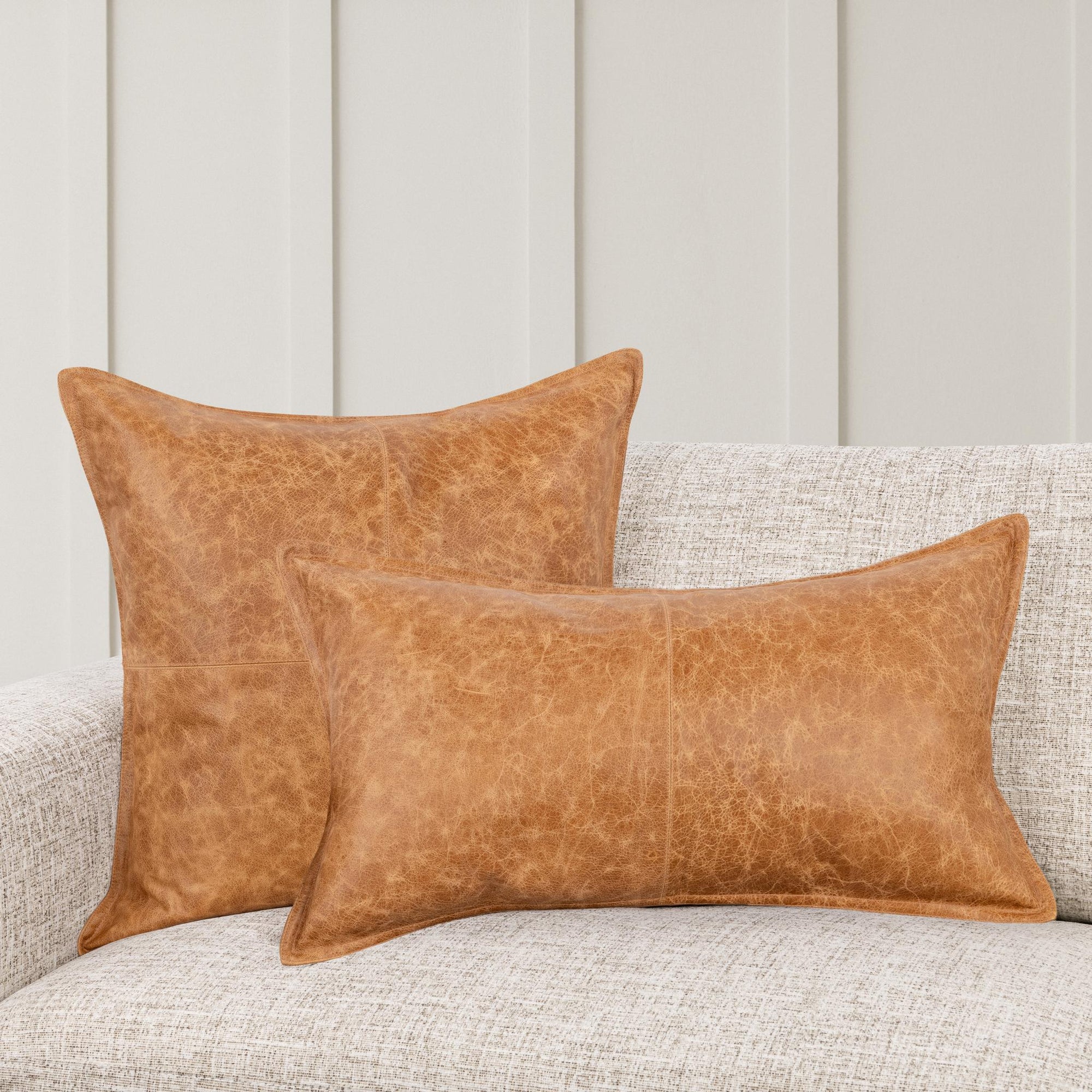 SLD Dumont Leather Pillow | Chestnut