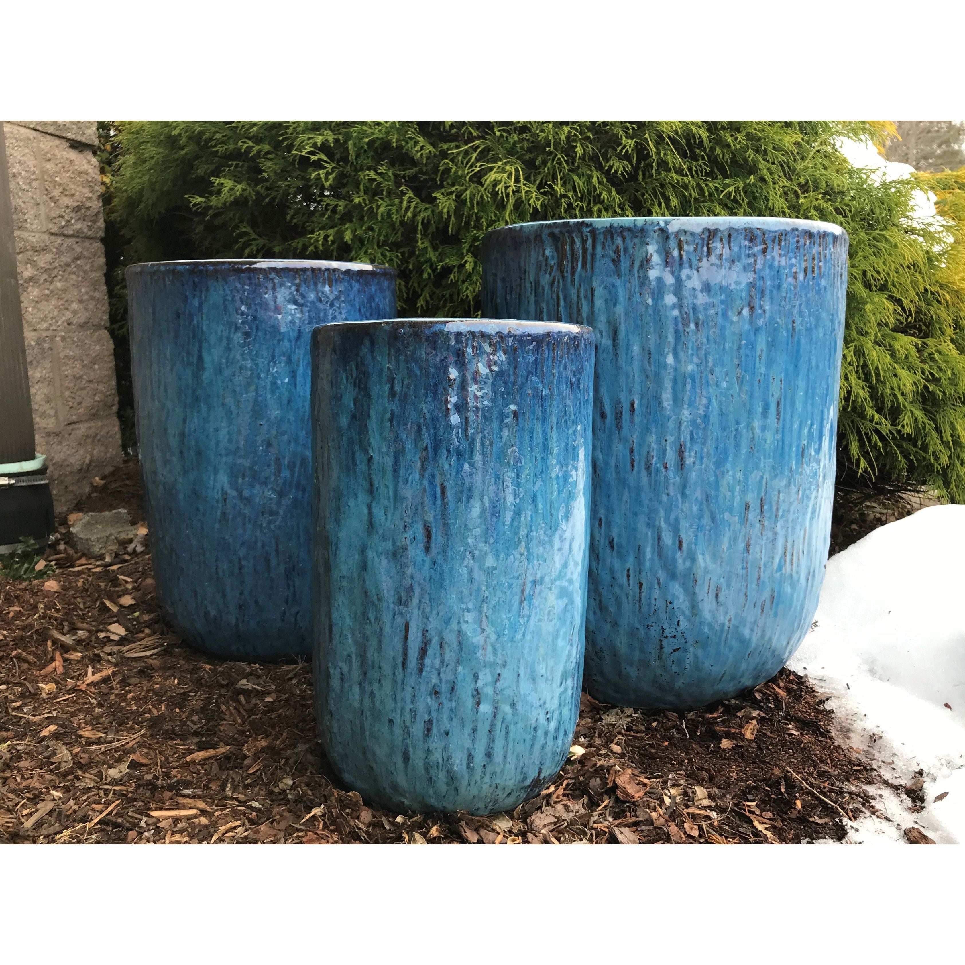 Tall Emmy Planter | Ocean Blue