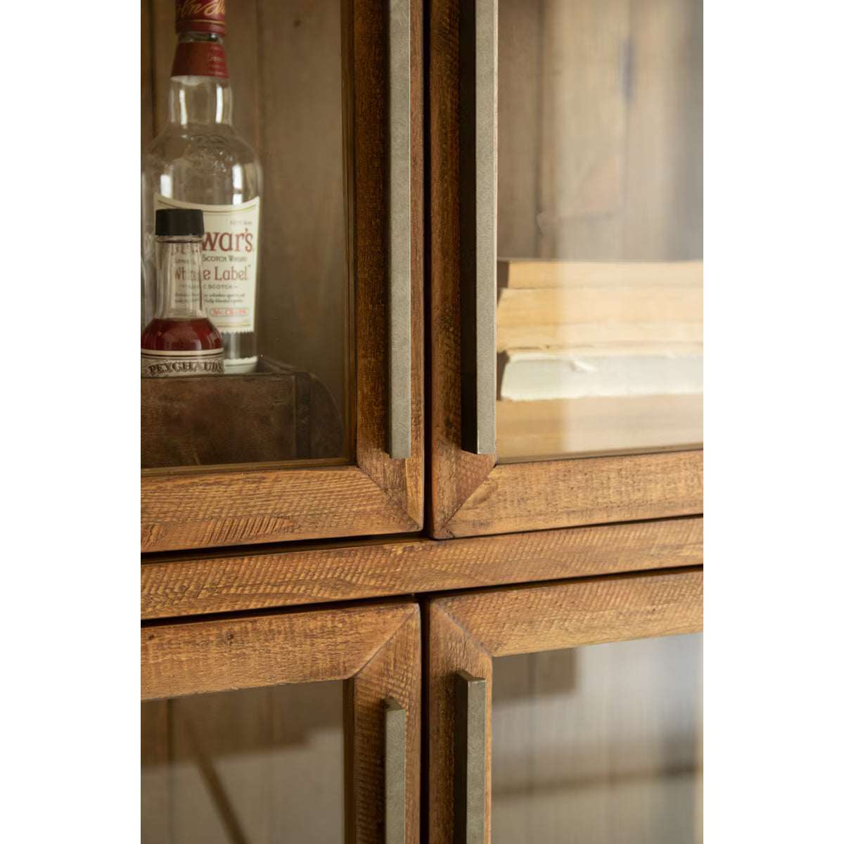 Wood & Metal Display Cabinet