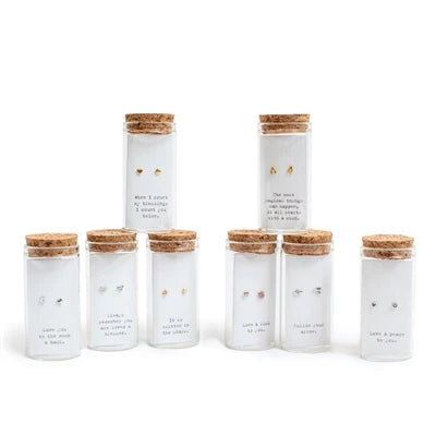 Message in a Bottle Sterling Silver Earring Collection #1