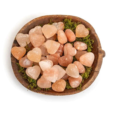 Heart Shaped Himalayan Salt Stones