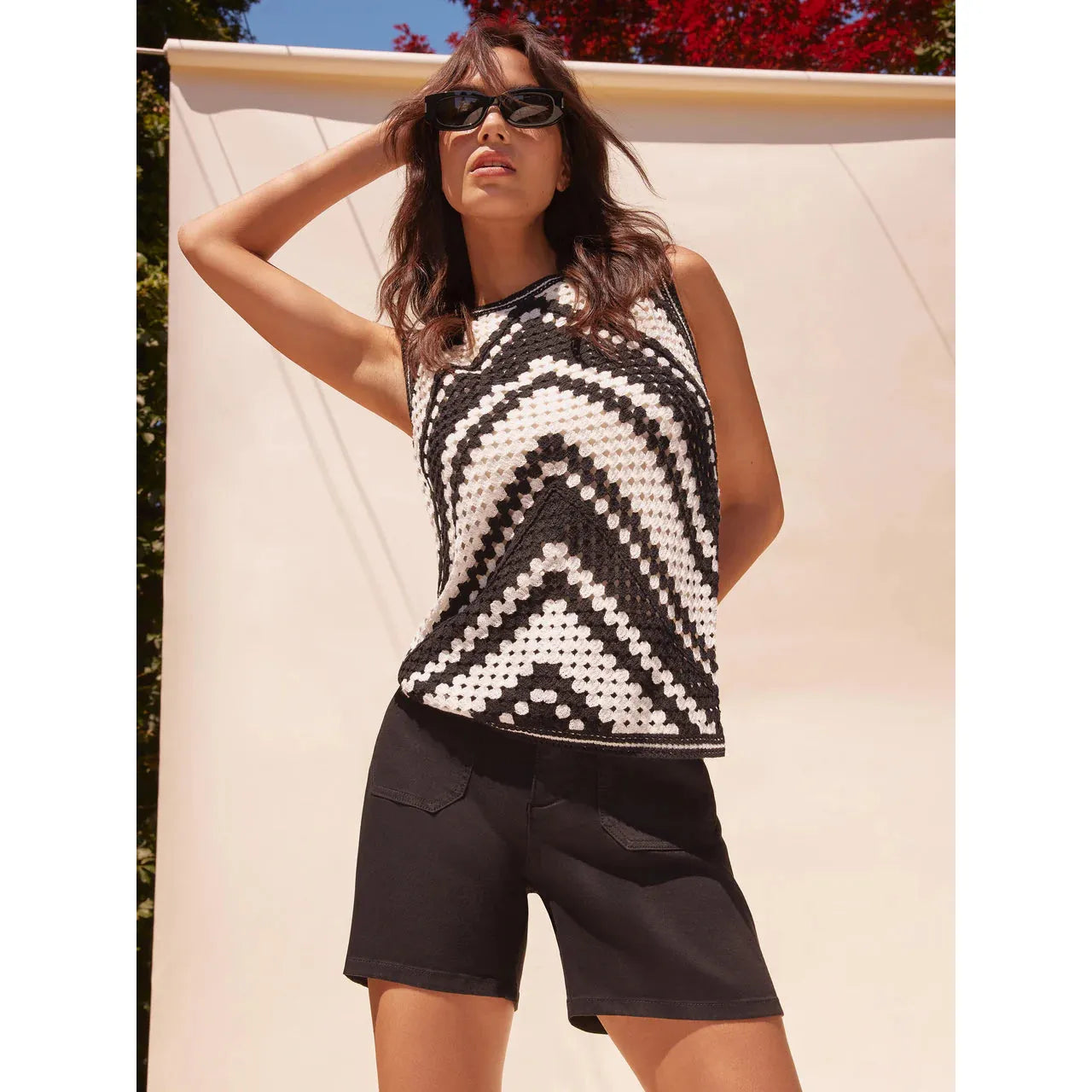 Twill Shorts w/Patch Pockets | Black