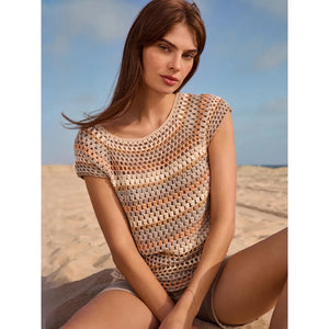 Crochet Cap Sleeve Top | Pebble