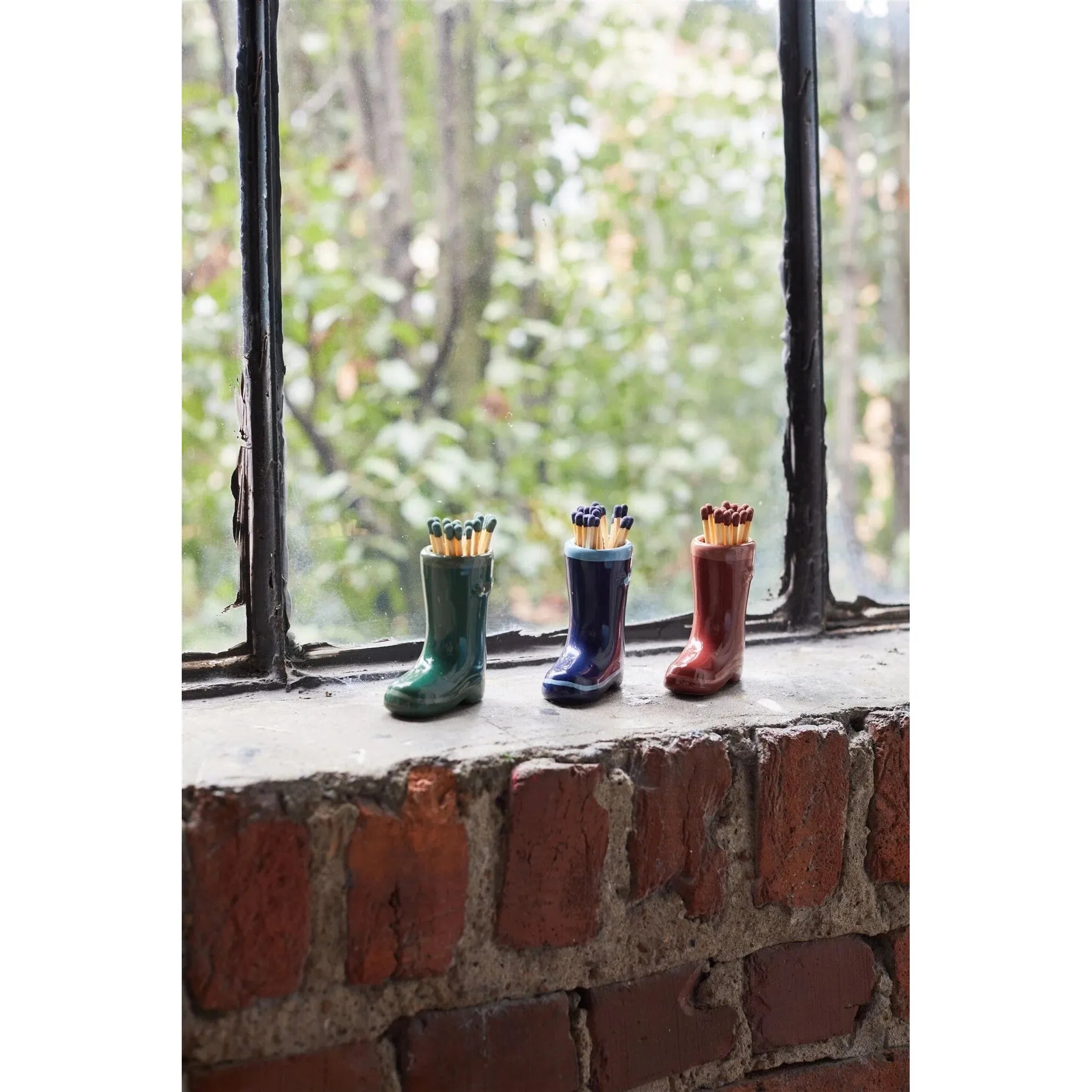Wellington Boot Match Holder/Striker | Dark Green