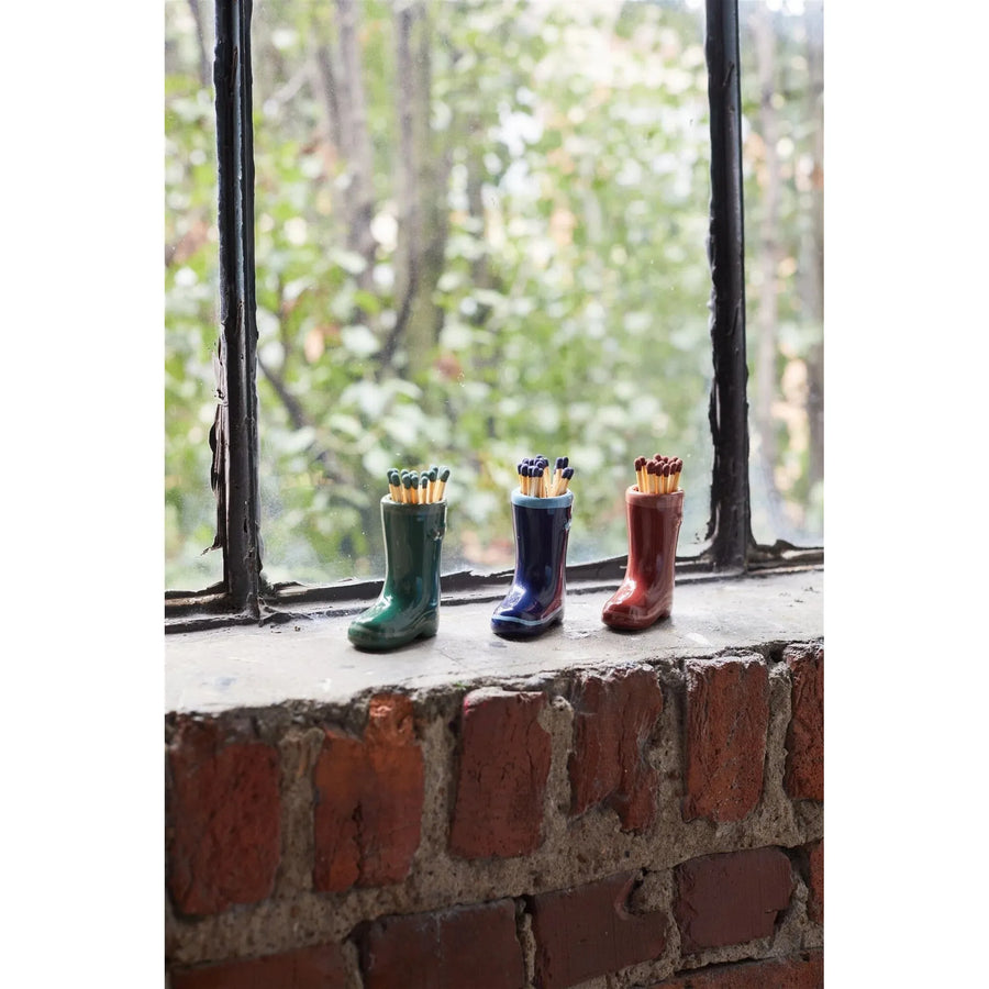 Wellington Boot Match Holder/Striker | Dark Green