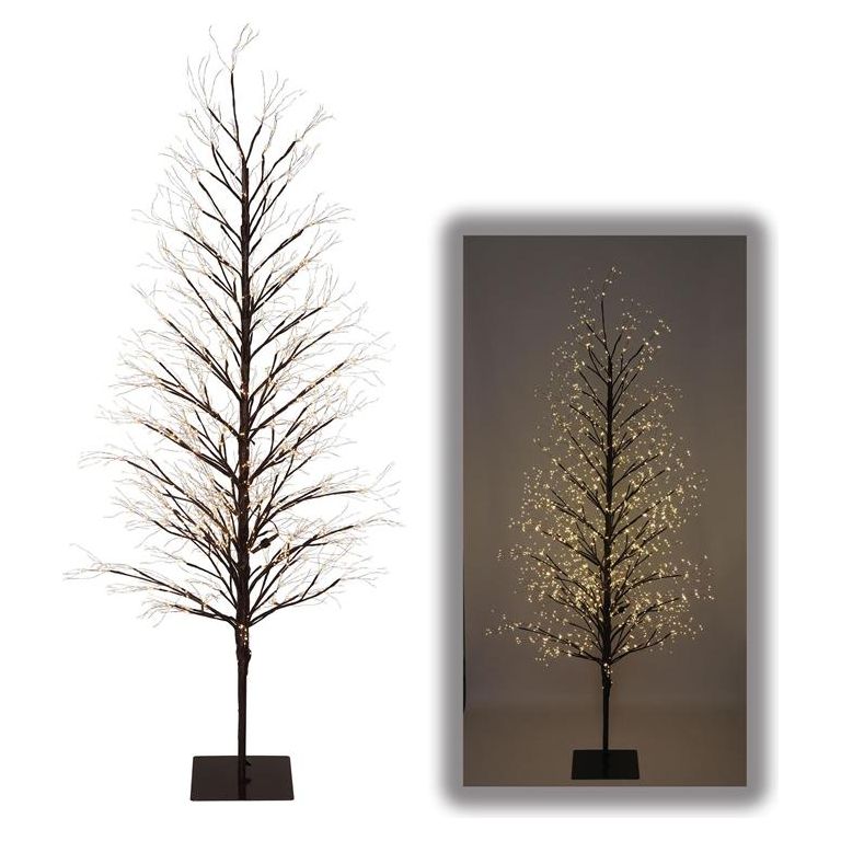 Matte Brown Micro LED Twig Tree | 6’