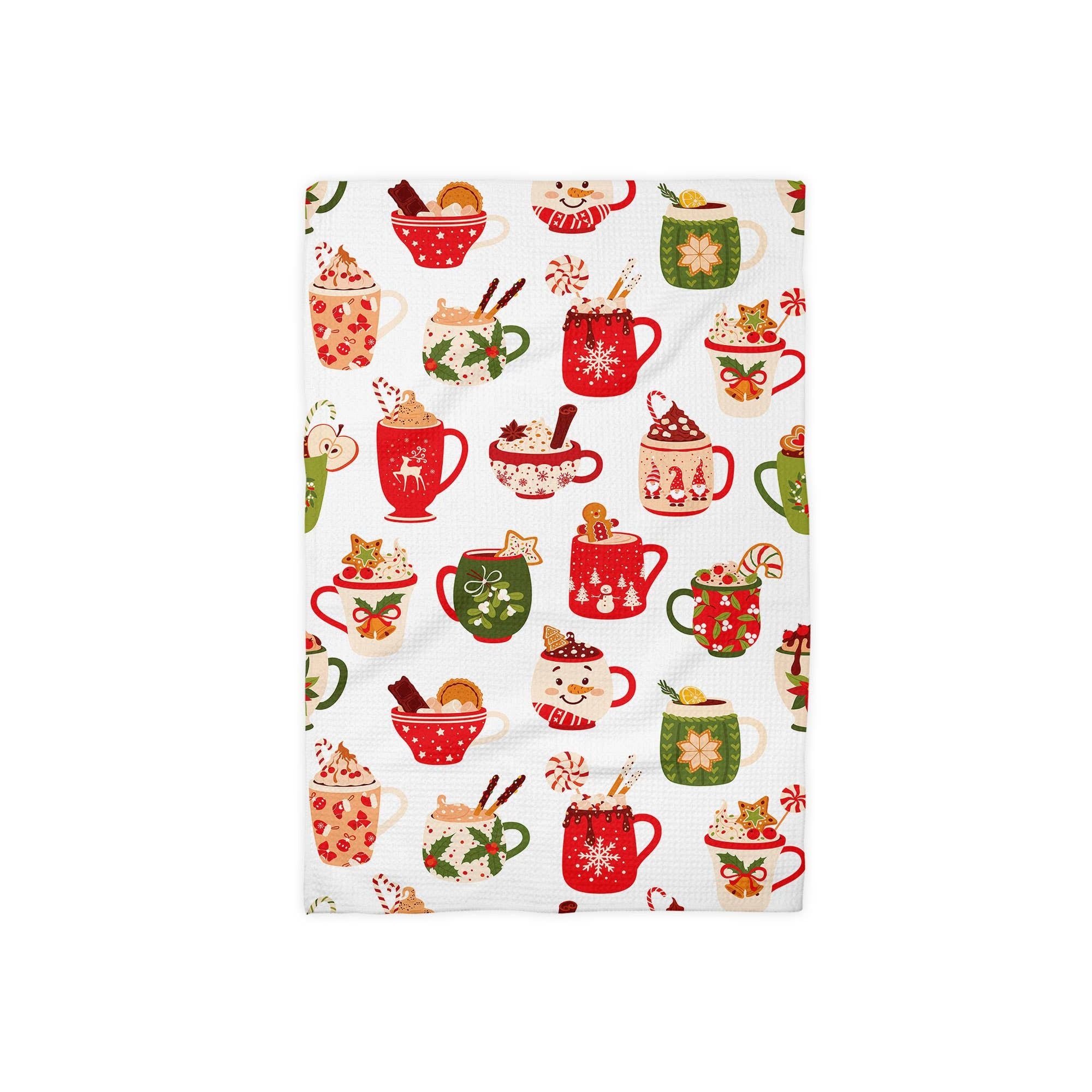 Kitchen Towel | Christmas Cocoa Mugs