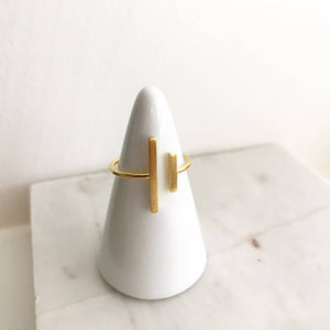 Double Bar Ring | Gold