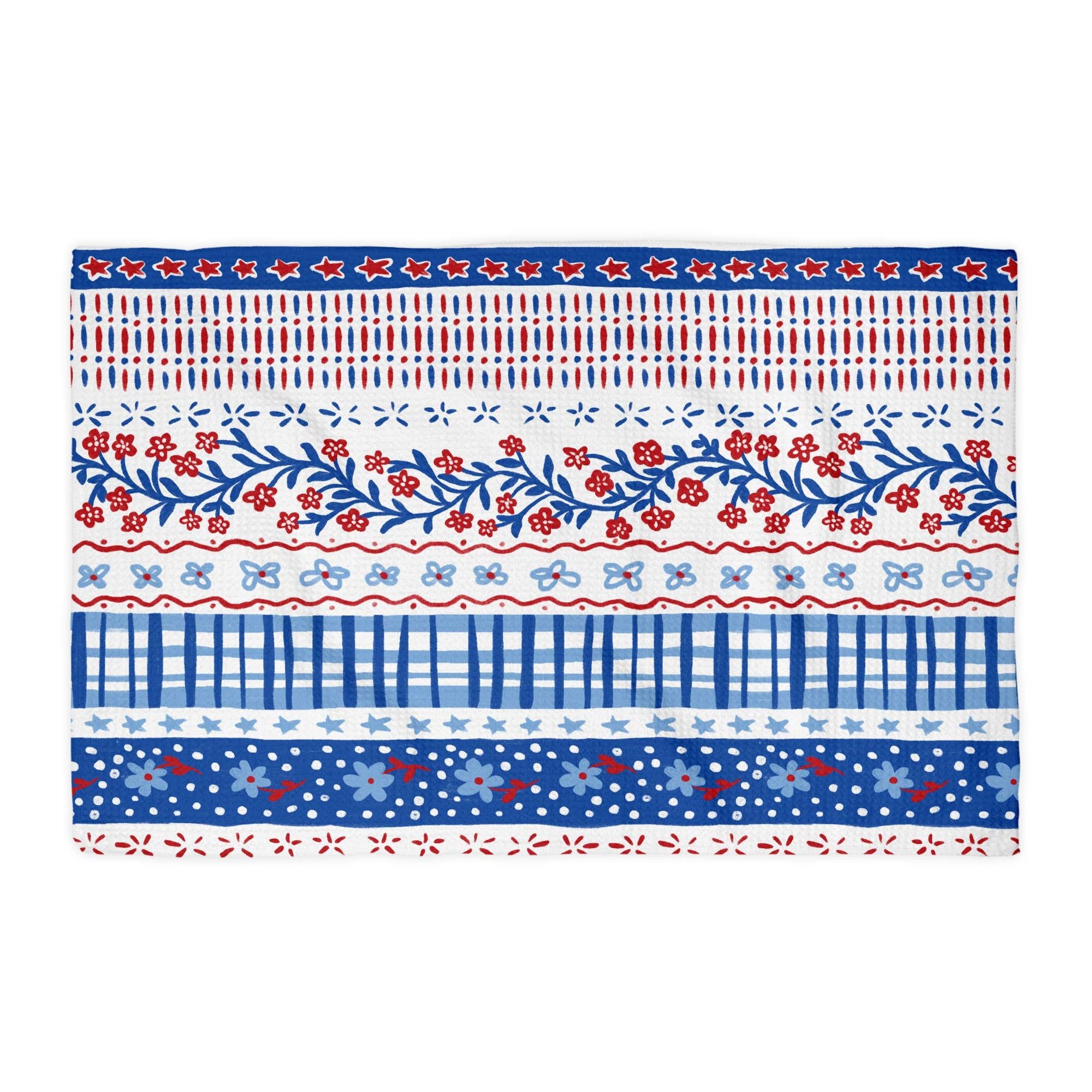 Kitchen Towel | Red White Blue Americana Print
