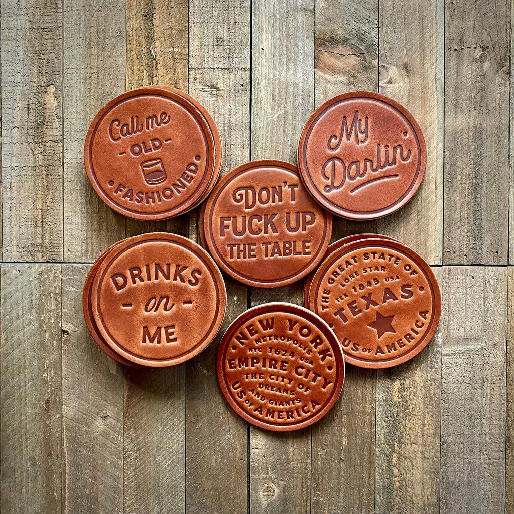 Leather Coaster | Tennessee Football
