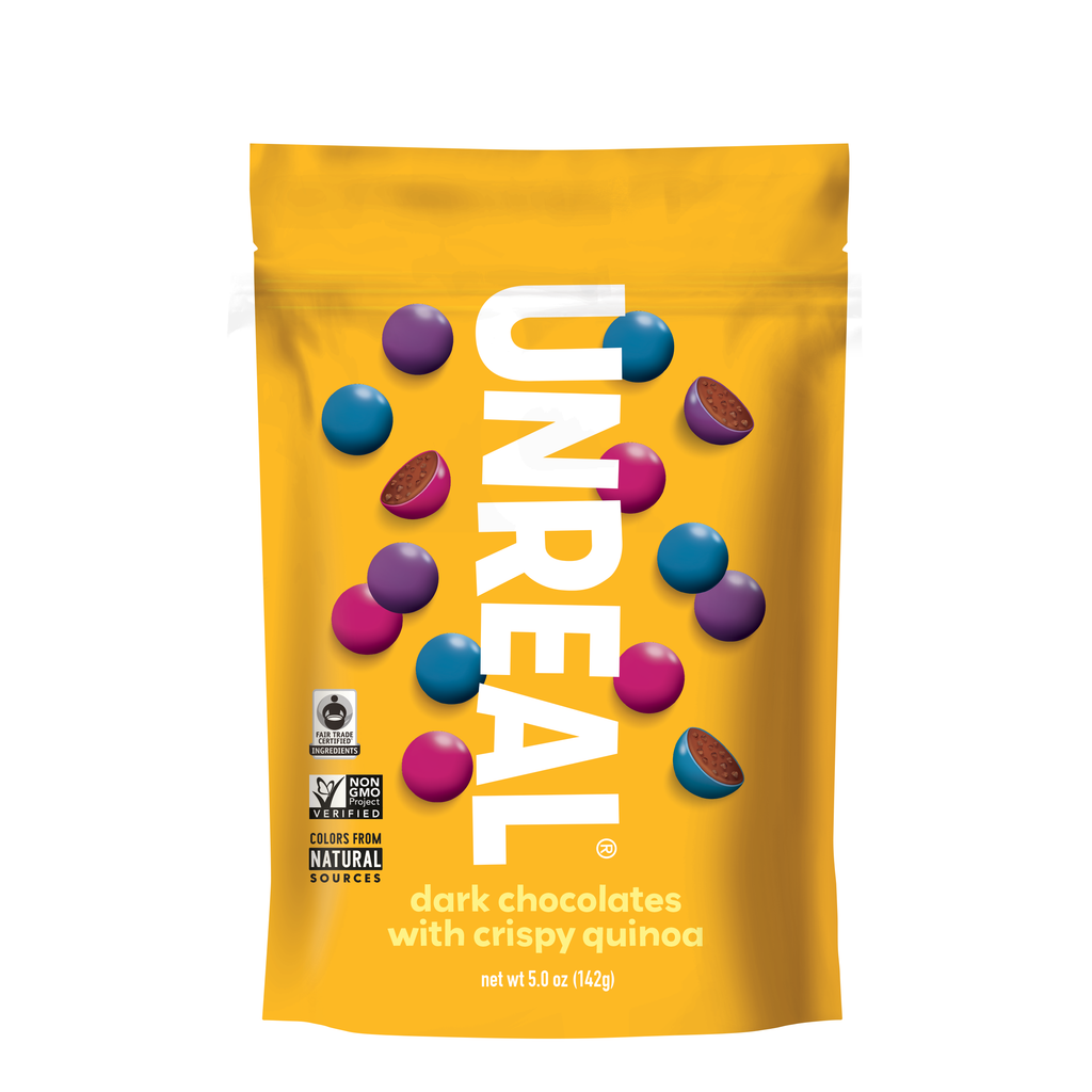 UNREAL - Dark Chocolate Crispy Quinoa Gems - 6 Bag Case