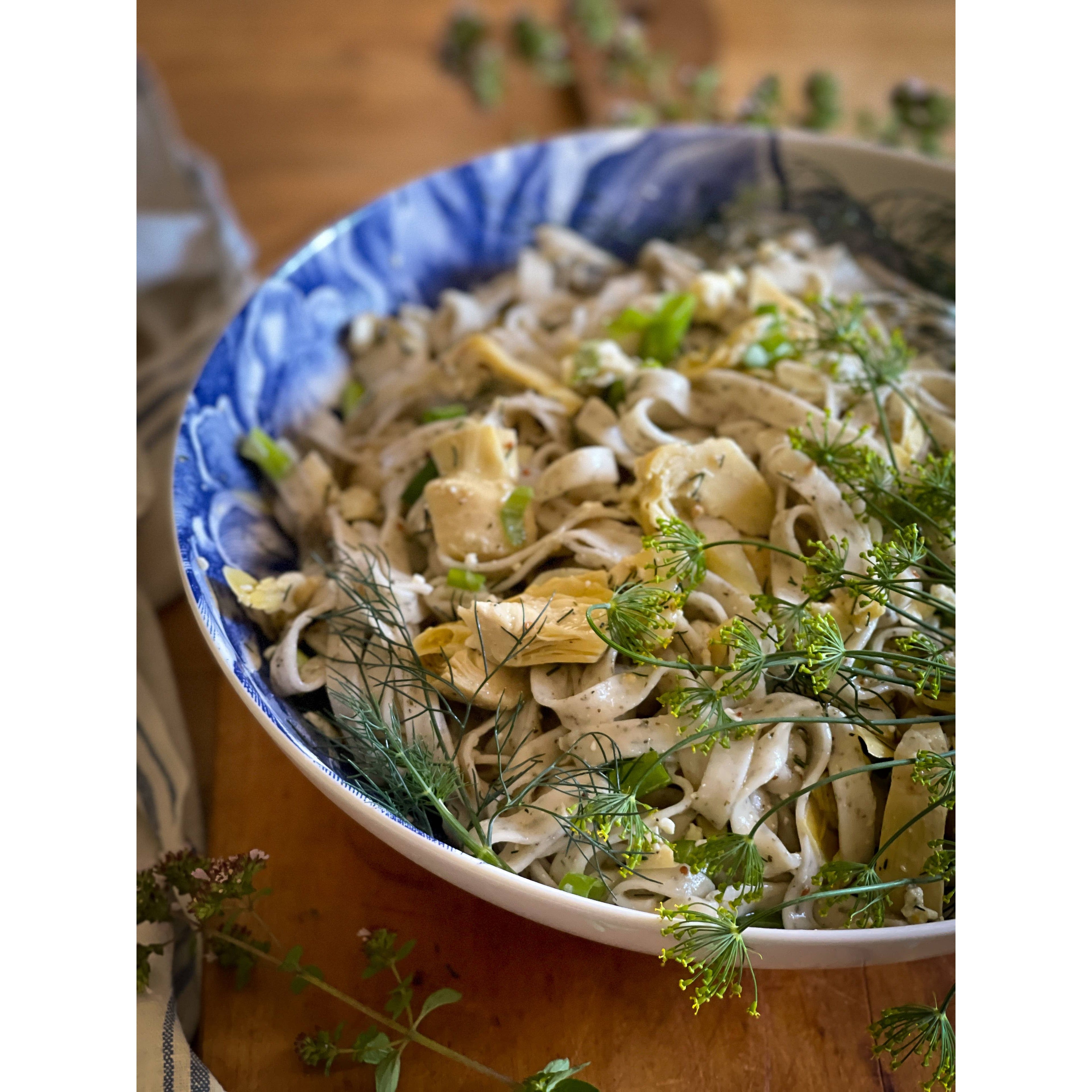 Valente Pasta | Roasted Garlic and Basil Fettuccine