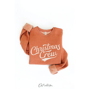 Christmas Crew Graphic Sweatshirt  | Cranberry Heather