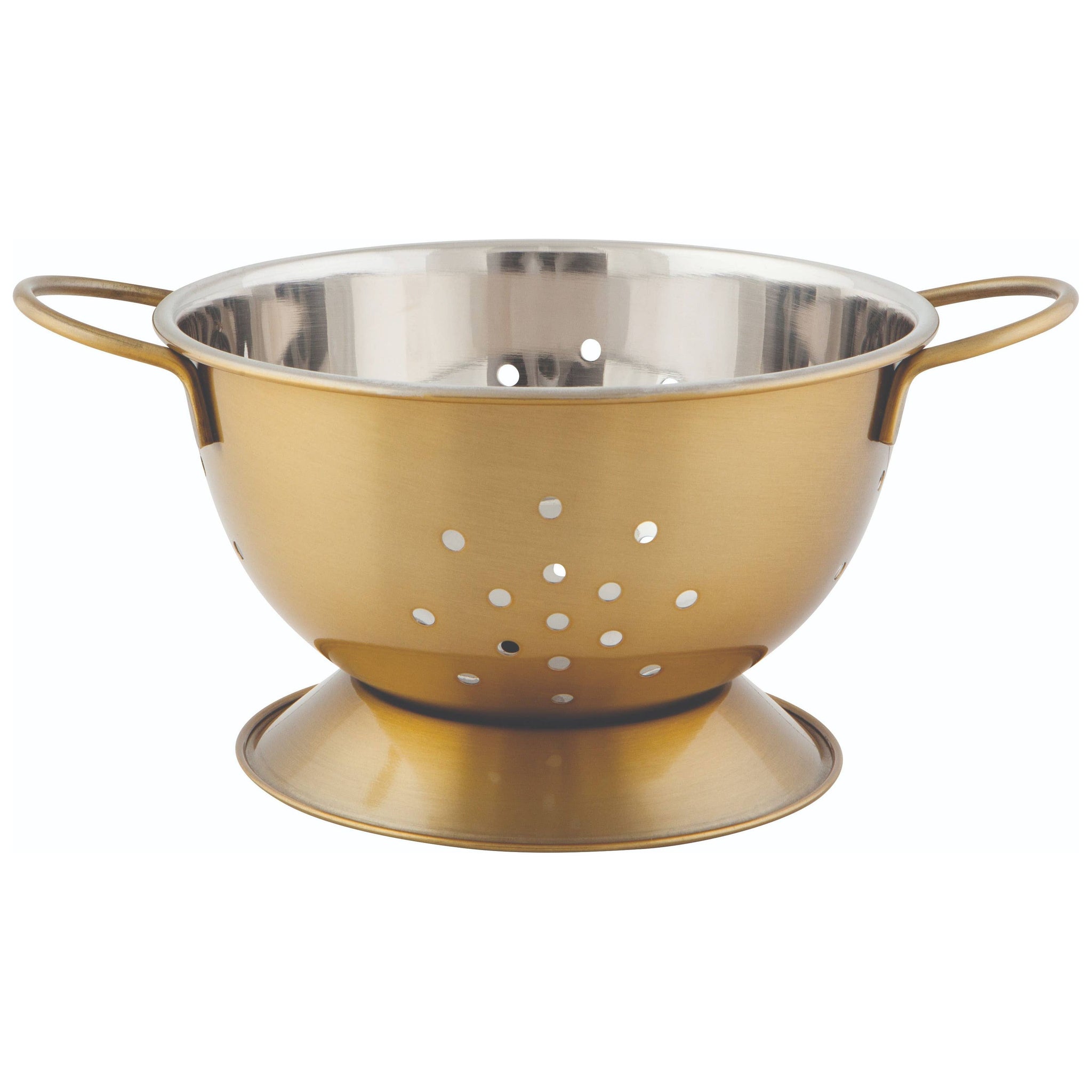 Small Orange Colander - 1.5 Quart BPA-Free Plastic Kitchen Strainer