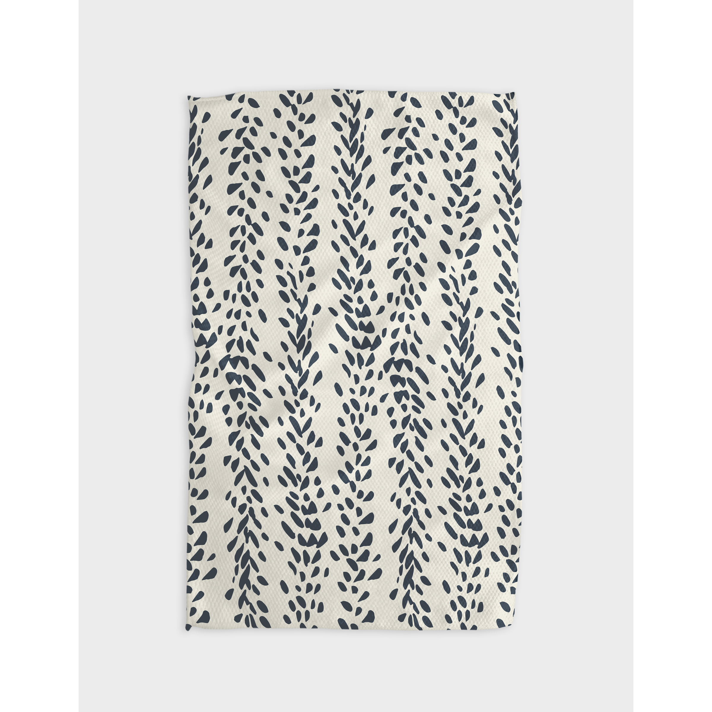 Geometry - Reeds Printed Midnight Tea Towel