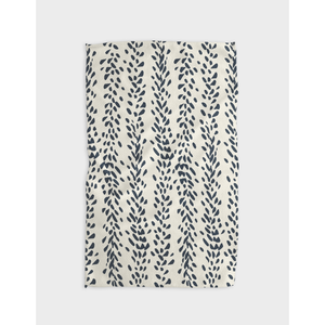 Geometry - Reeds Printed Midnight Tea Towel