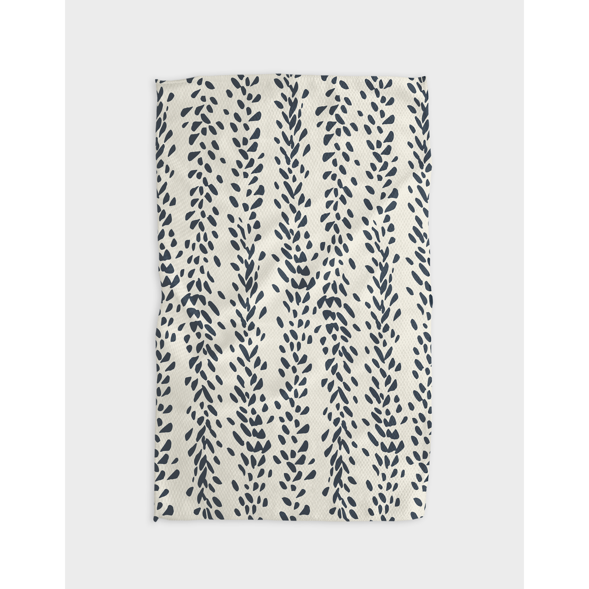 Geometry - Reeds Printed Midnight Tea Towel