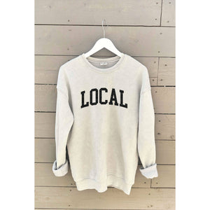 LOCAL Mineral Washed Graphic Sweatshirt | Dusty Forest