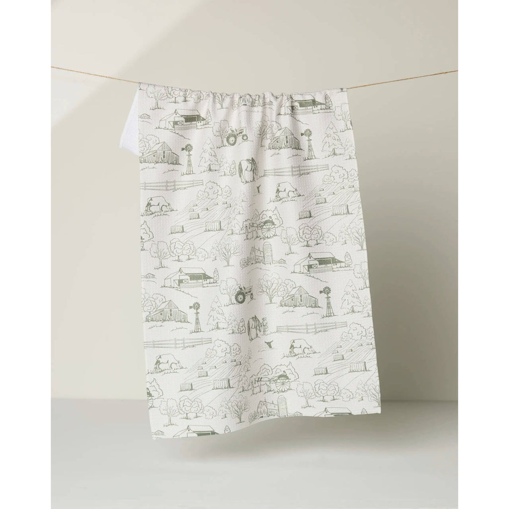 Geometry - Farmyard Tea Towel