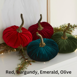 Velvet  Pumpkin | Small - Avocado
