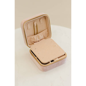 Velvet Jewelry Case |  Pearl