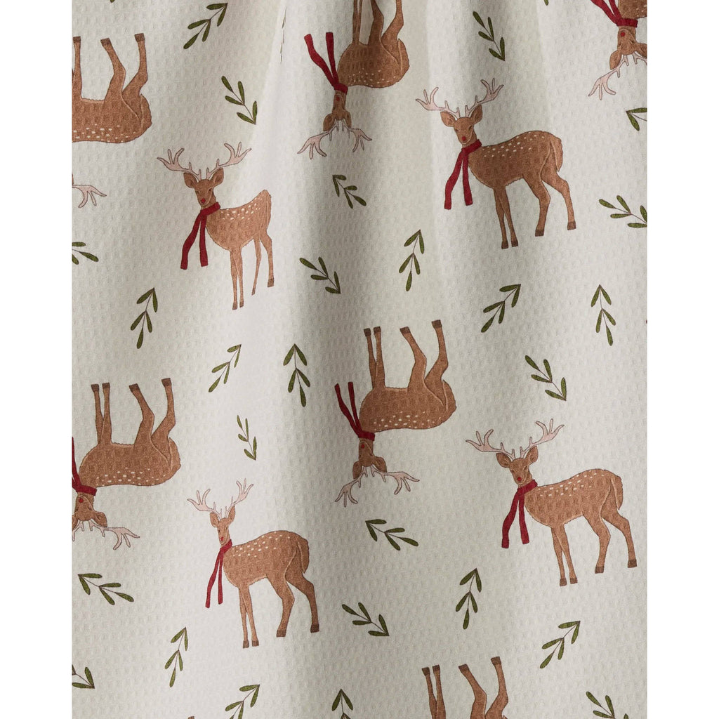 Geometry - Winter Reindeer Luxe Kitchen Towel