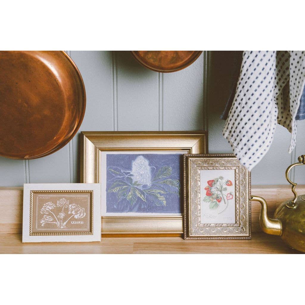 Framed Antique Art | Study of Strawberries - 5x7