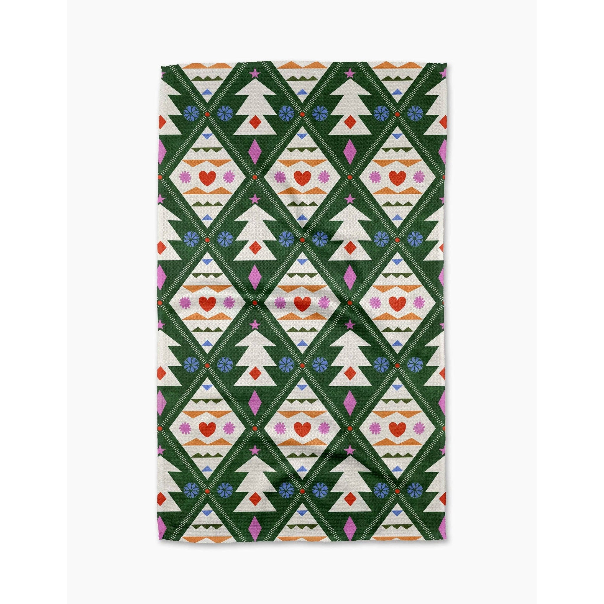 Geometry - Nordic Christmas Tea Towel