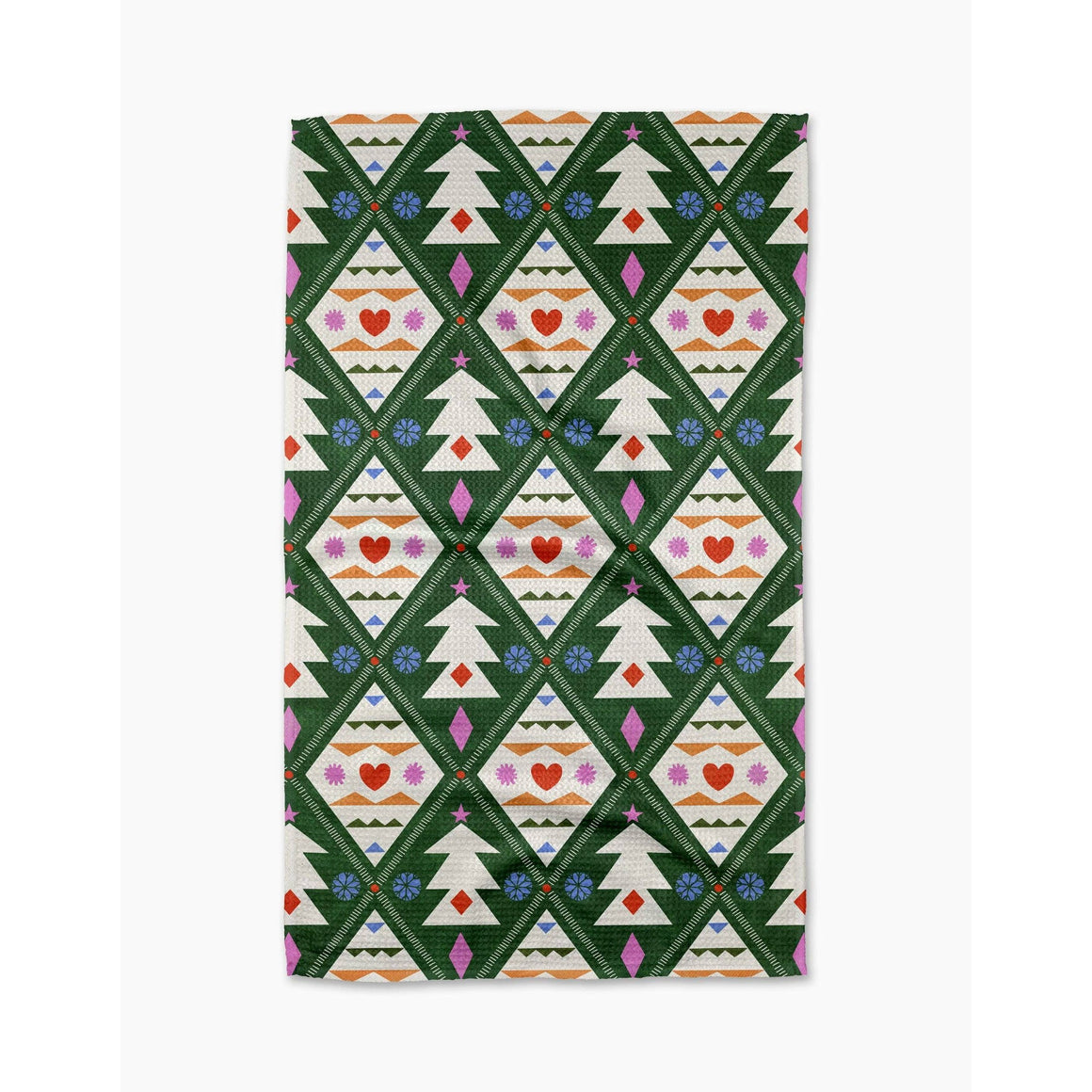Geometry - Nordic Christmas Tea Towel