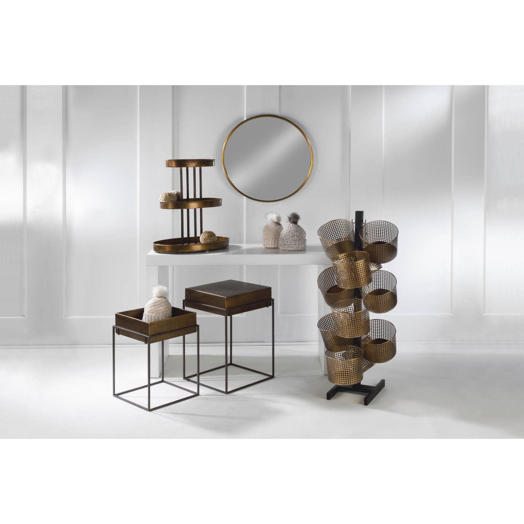3 Tier Oval Tabletop Display