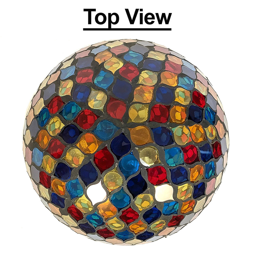 Gazing Globe | Multicolor Mosaic 10”