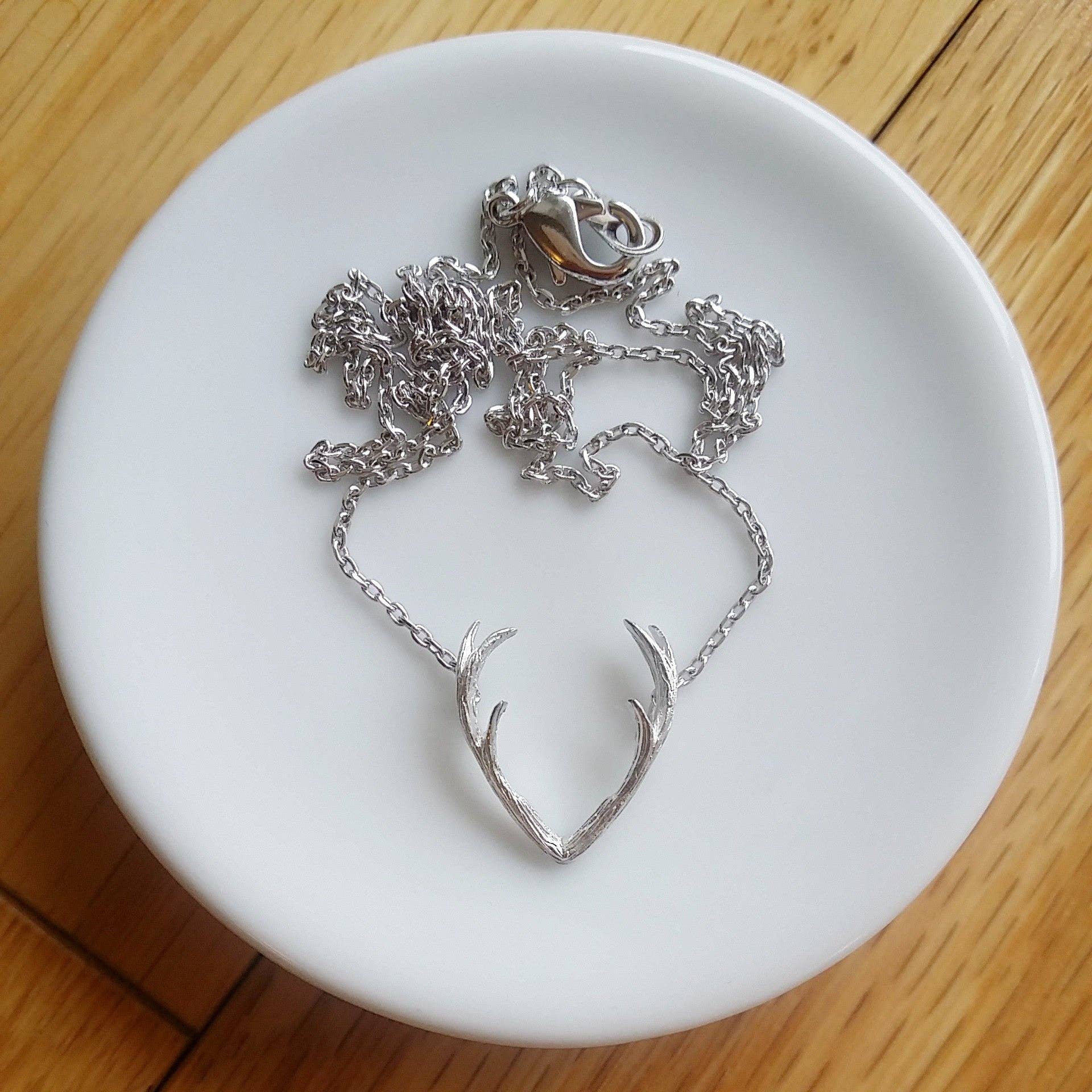 Antler Necklace | Silver
