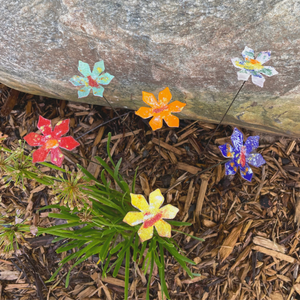 Copper Enamel Flower | Medium
