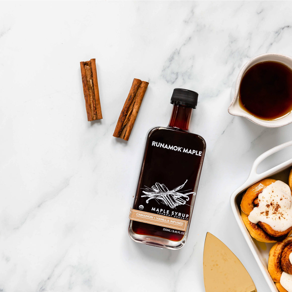 Runamok - Cinnamon + Vanilla Infused Maple Syrup 250ml