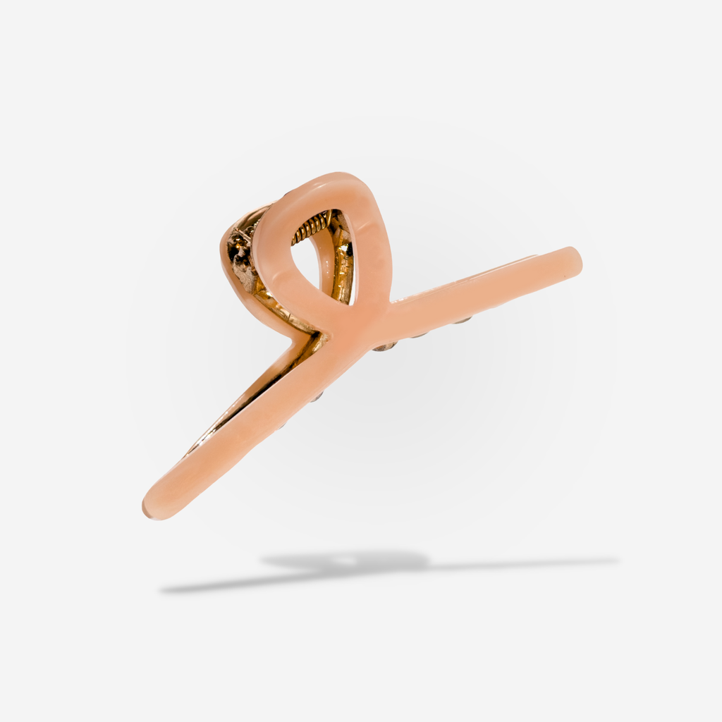 Mini Loop Hair Claw Clip | Chocolate