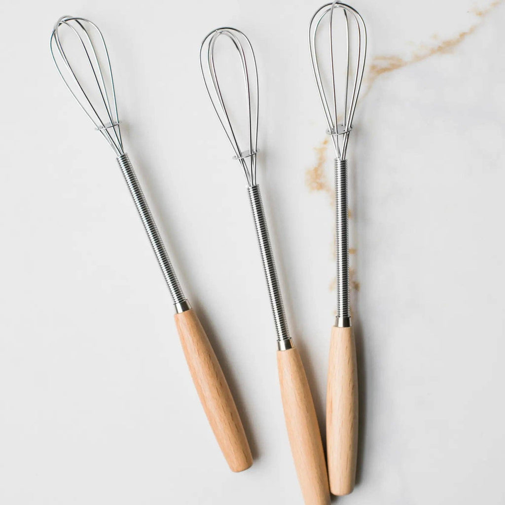 Vintage Mini Whisk w/Wood Handle