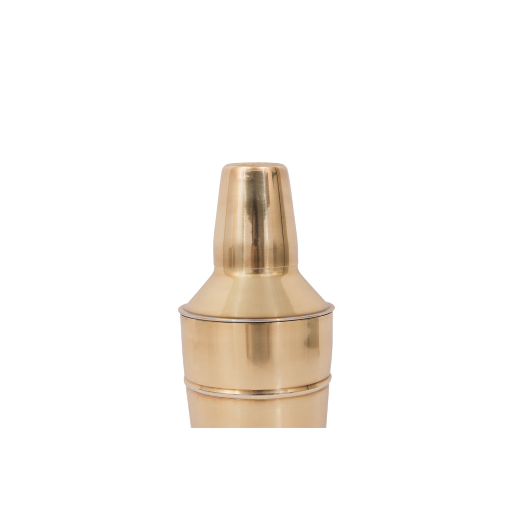 S/S Brass Finish Cocktail Shaker
