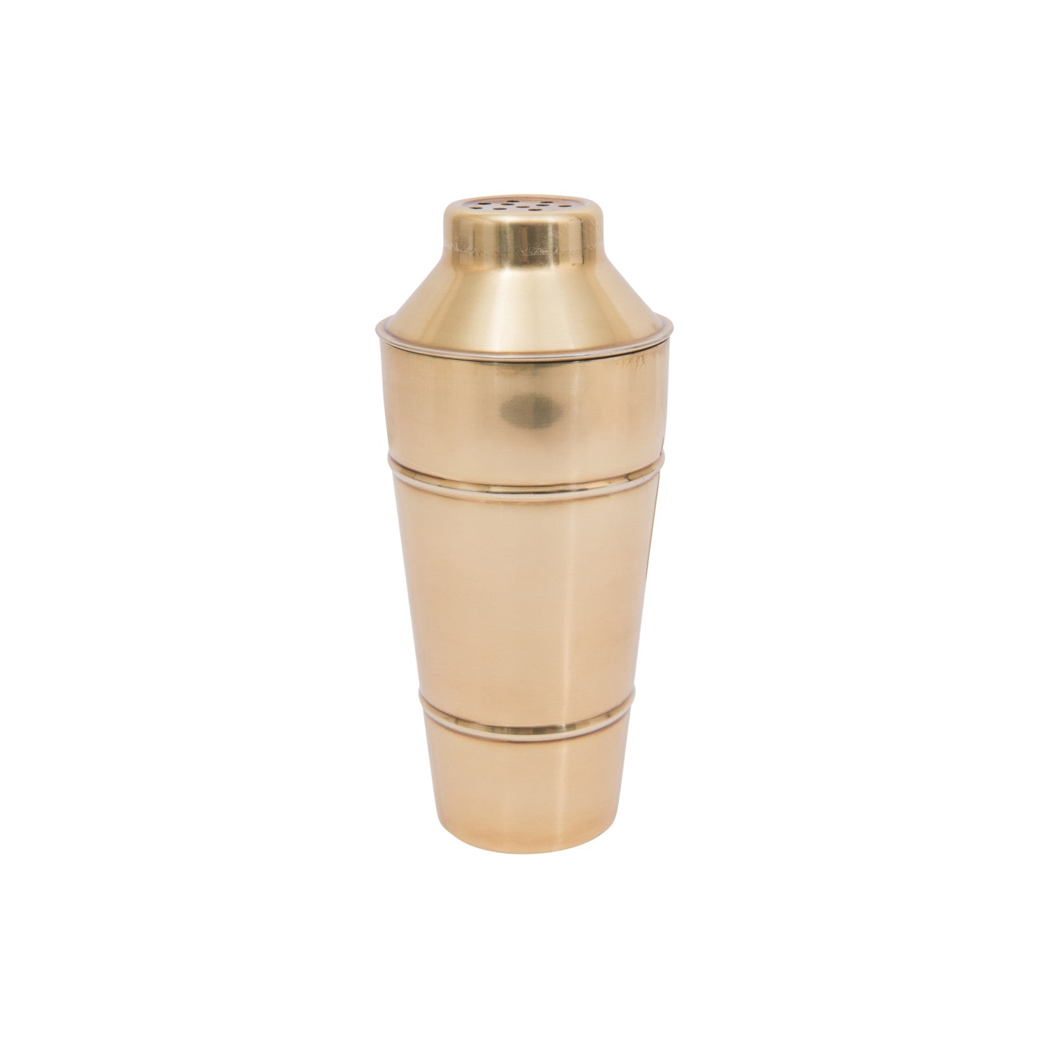 S/S Brass Finish Cocktail Shaker