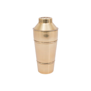 S/S Brass Finish Cocktail Shaker