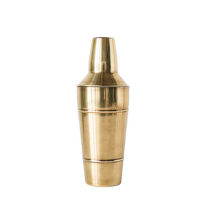 S/S Brass Finish Cocktail Shaker