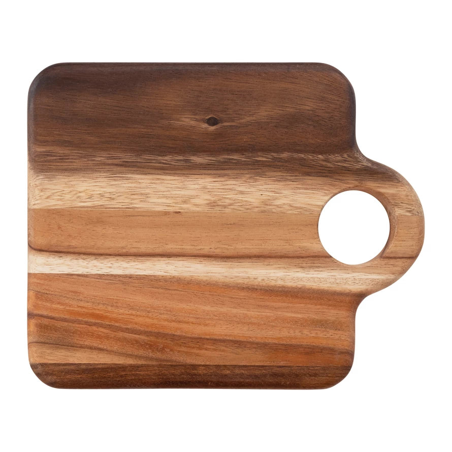 Wood Cheese/Cutting Board w/Handle