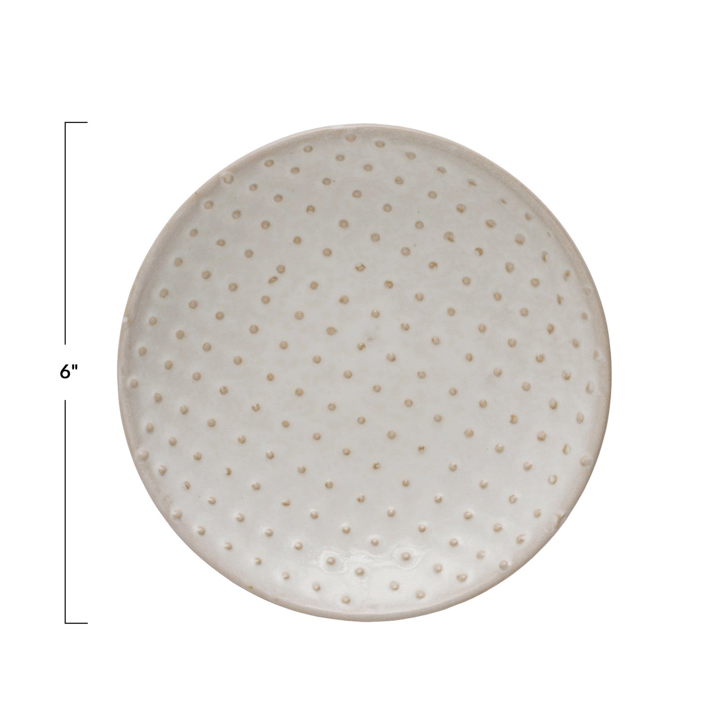 White Hobnail Plate