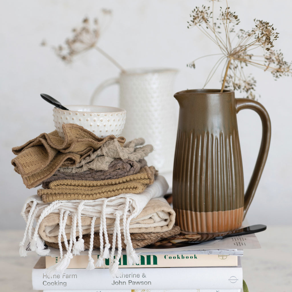 S/3 Woven Cotton Slub Dish Cloths