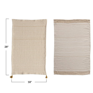 Cotton Double Cloth Striped Tea Towel