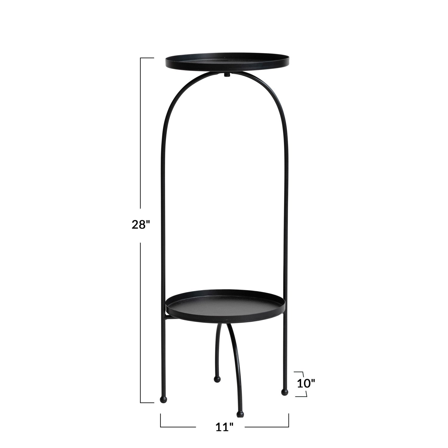 Black Metal Table/Plant Stand