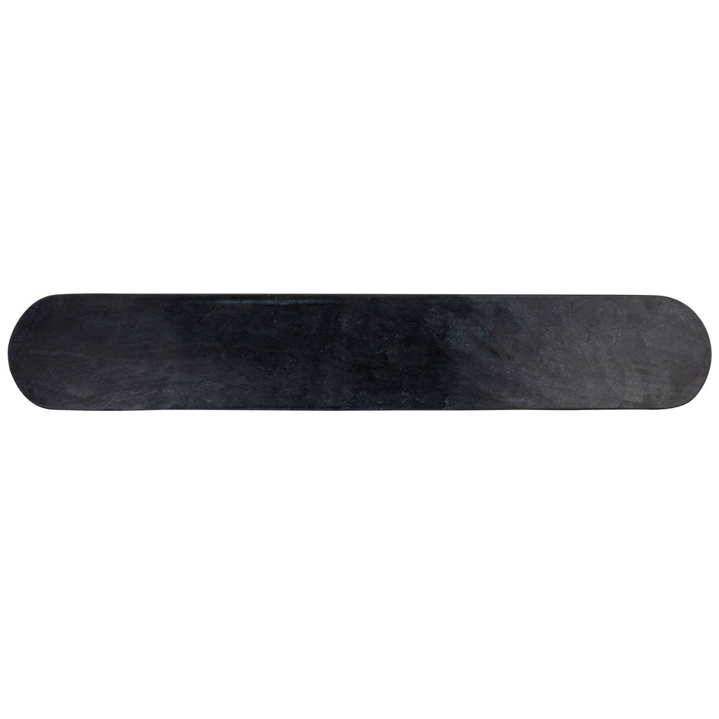 Oval Black Marble Serving Board