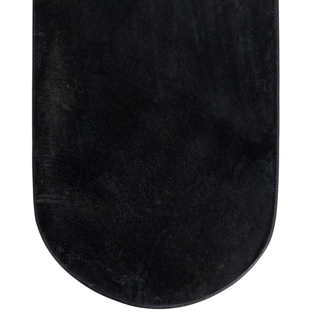 Oval Black Marble Serving Board