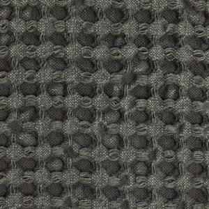 Stonewashed Cotton Waffle Weave Tea Towel | Charcoal