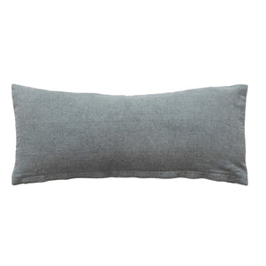 Lumbar Pillow w/ Embroidery | Sage Green